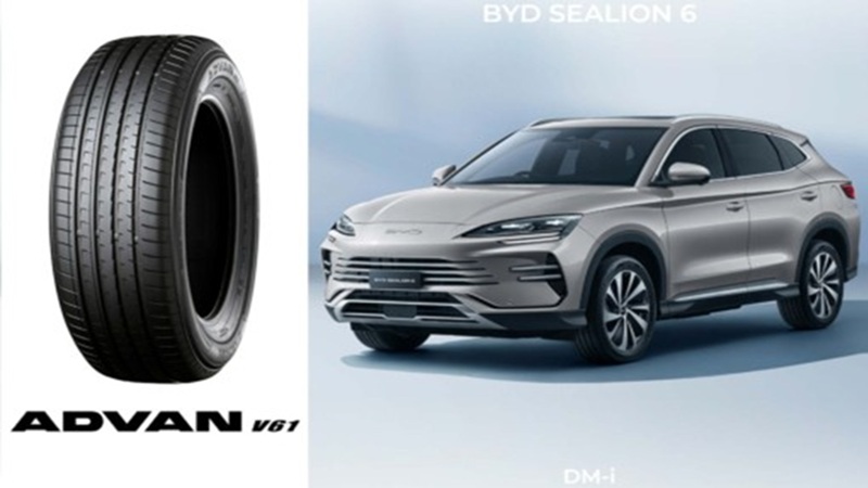 Кроссовер BYD Sealion 6 DM-i укомплектовали японскими шинами Yokohama